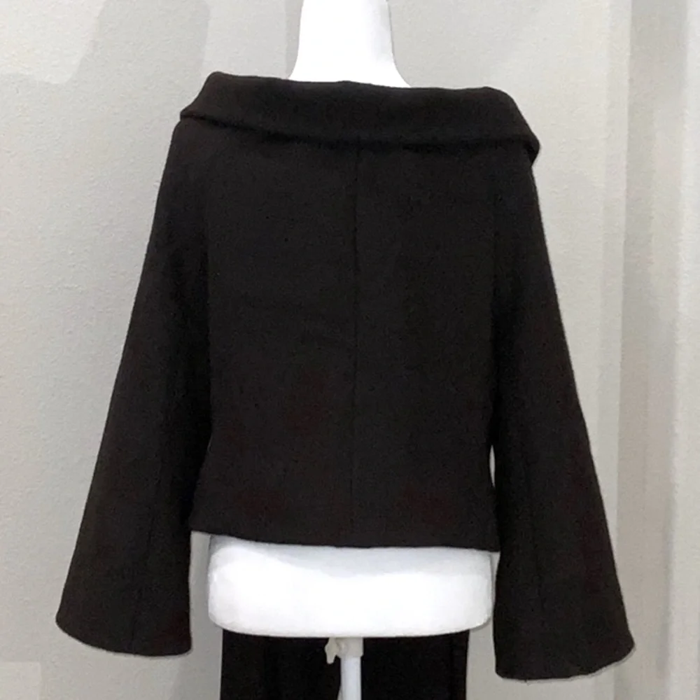Shawl collar wool jacket SZ MED - Picture 4 of 12